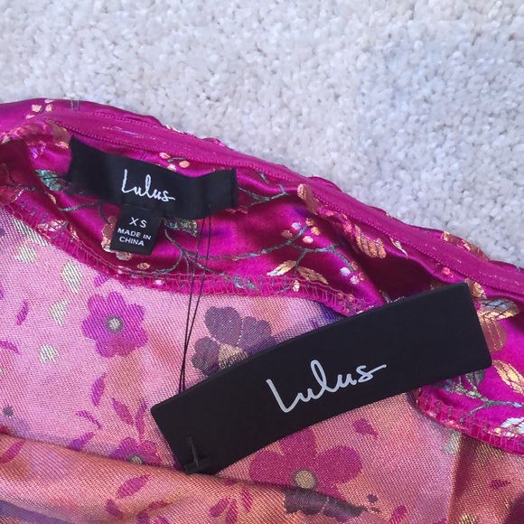 Hot Pink LuLus Embroidered Midi Dress - Picture 4 of 5